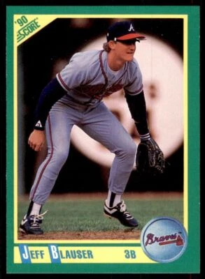 1990 Score Jeff Blauser Baseball Cards #178 - Image 1 of 2