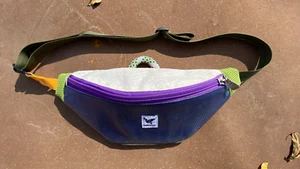 Designer Gürteltasche Reise Sporttasche Handarbeit recycelt selten lustig Pack - Bild 1 von 11