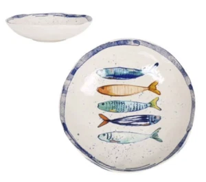 Peixe Iberica irregular shape 21cm pasta bowls Stoneware - Picture 1 of 3