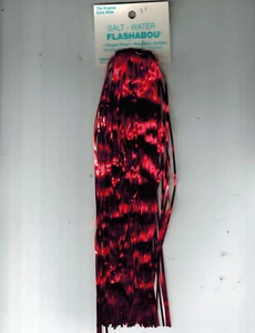 Saltwater Flashabou,Red, per Three (3) packs - Picture 1 of 1