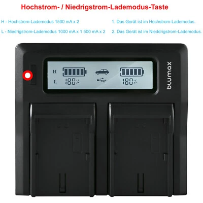 BLUMAX Cargador dual para Pentax D-Li90 K01 K3 K3II K5 K5II K7 645D 645Z