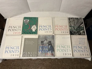 PENCIL POINTS MAGAZINE 1938 LOT OF 10 Jan Apr May Jun Jul Aug Sep Oct Nov Dec - Bild 1 von 24