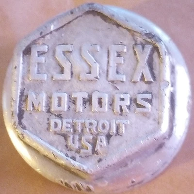 Tapacubos/tapón de grasa de aluminio Essex Motors 1927-28 Foto 1 de 2