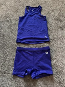 Rebel Athletic Mädchen Sport Outfit blau Größe Youth Large  - Bild 1 von 4