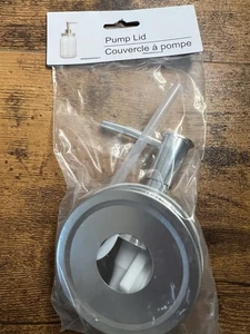 New Pump Lid For Mason Jars, Silver Color - Picture 1 of 4