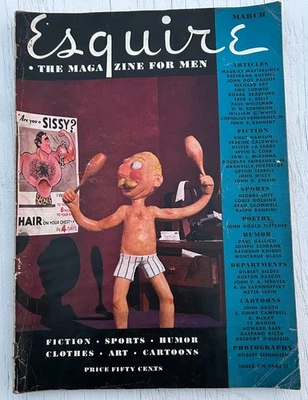 Esquire Magazine March 1934 Erskine Caldwell Bertrand Russell Reader Copy - Image 1 of 4