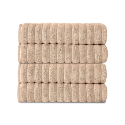 Juego de toallas de baño de lujo de algodón turco de 4 piezas 620 GSM felpa suave (27x54) Foto 1 de 4