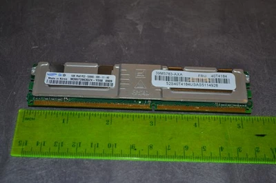 M395T2863QZ4-CE66 Samsung 1GB DDR2 667MHZ PC2-5300 240PINS CL5 Ecc Fu - Image 1 of 3