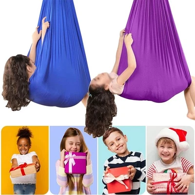 Kinder Therapie Schaukel Hängematte Set SPD Therapieschaukel Schwing Indoor Yoga - Bild 1 von 4