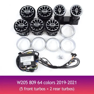 LED Ambient Lights  Air Vents For Mercedes-Benz GLC/C Class W205 X253 2015-2021 - Image 1 of 4