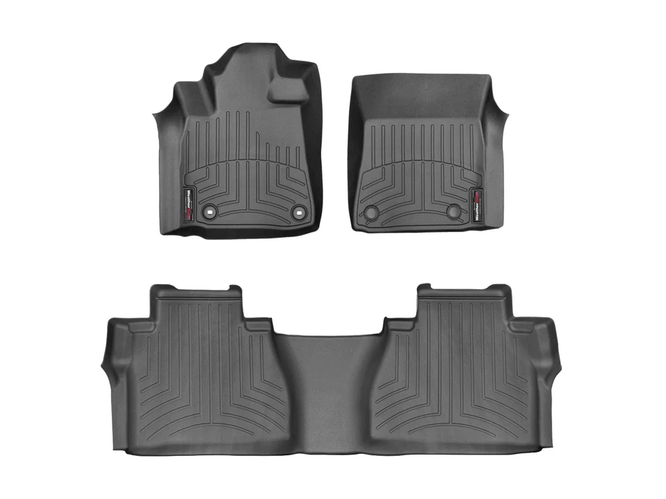 WeatherTech Floorliner для 2014-2021 Toyota Tundra - 1-й и 2-й ряд, черный - Изображение 1 из 4