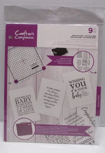 NEW Crafter's Companion PRECIOUS BABY Verse Card Stamps 9 piece on Stamp Card - Picture 1 of 5