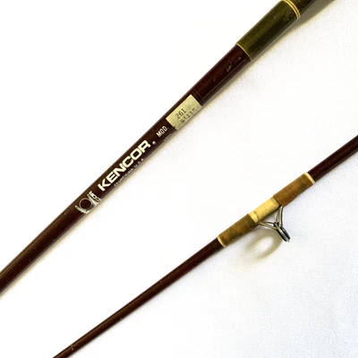 Kencor 261 Tenlew Magnaglas 5’11” Two Sections 6-20Lb Casting Fishing Rod USA - Image 1 of 4