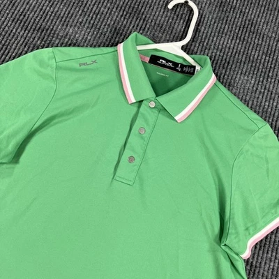 RLX Ralph Lauren Polo Shirt Womens Small Green Tailored Fit Performance Golf Top - Image 1 of 4