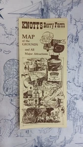 Vintage 1960s Knott's Berry Farm Theme Park Map of the Grounds Buena Park CA - Picture 1 of 3
