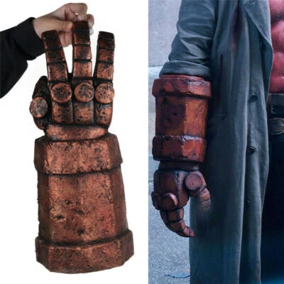 Movie Adult Hellboy Red Arm Gloves Cosplay Costume Halloween Party Cosplay Props - Image 1 of 4