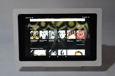 Amazon Fire 7 HD 8 10 Max 1 1 Antitheft Acrylic Case 4 Wall Mount, Desktop Stand - Image 1 of 4