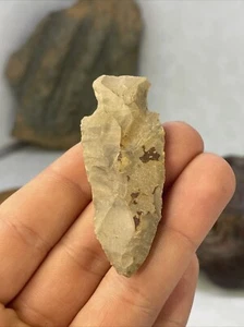 "Reliquia de punta de flecha de cuello de botella arcaico MLC s5509 2 3/8"" - artefacto antiguo de Ohio Kentucky" - Imagen 1 de 6