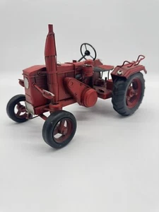 Model Tractor Red Farm Machinery Equipment Toy Decor - Picture 1 of 6