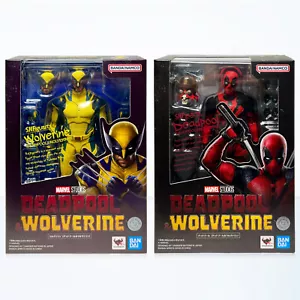 Bandai S.H.Figuarts Marvel Deadpool & Wolverine 6" Action Figure 2 Pack Set - Picture 1 of 24