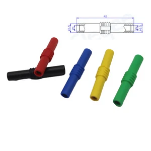 10pcs 4mm Banana Female to Female Insulated Coupler Extension Adapter Connector - Picture 1 of 11