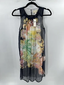 Moulinette Soeurs Dress Womens 0 Black Varese Sleeveless Chiffon Lined Atrsy - Picture 1 of 9