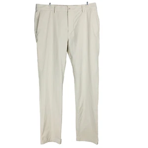 Vineyard Vines OTG On The Go Pants Men's 34x32 Beige Golf Performance Chinos EUC - Picture 1 of 11