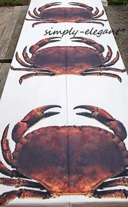 IKEA LISEL Crab Fabric Giant Crab White Orange Brown Nautical Textiles 1 Crab - Picture 1 of 1