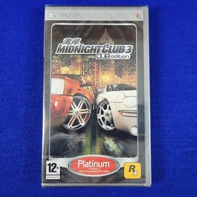 psp MIDNIGHT CLUB 3 DUB Edition PLAT NEW & Sealed REGION FREE PAL Version - Image 1 of 4