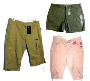 Lee Shorts, Skimmers & Capri Pants Sizes: Medium - Plus Size 20W NWT $44-$50 - Picture 1 of 16