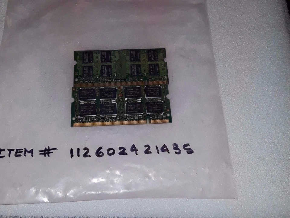 4GB kit 2X 2GB DDR2 SODIMM PC6400 PC2 6400 800 MHz 200pin LAPTOP NOTEBOOK MEMORY - Image 1 of 1