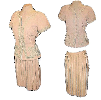 New Suit 2-PC: Top & Skirt, Donna Morgan for Maggy, MSRP-$160.00   8 - Image 1 of 4