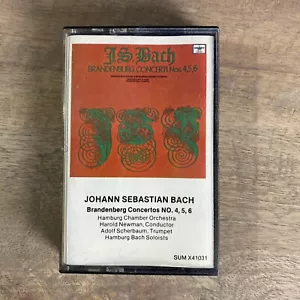 J.S. Bach Brandenburg Concertos Cassette No. 4,5,6 - Imagen 1 de 3