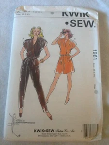 Jersey y mono Kwik patrón de costura 1961 tallas: XS-L envolvente frontal nuevo sin cortar - Imagen 1 de 1