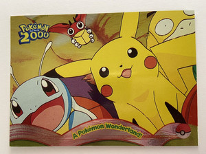 Pokemon Topps #3 A Pokemon Wonderland!  Holo The Movie 2000 NM/M