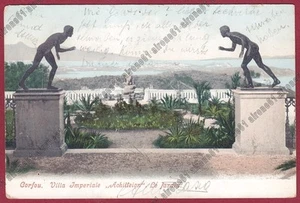 GRECIA GREECE Ελλάδα Aegean CORFÙ 19 KERKYRA Κέρκυρα Cartolina viagg. primi '900 - Imagen 1 de 1