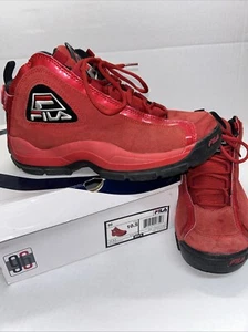 RARE Fila 96 Red Suede Grant Hill DS 2004 RETRO OG ALL Size 10.5 - Picture 1 of 7