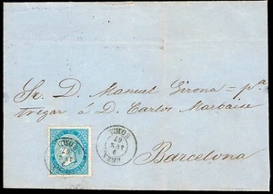 Soria - Edi o 88 - 1867 - Carta Mat Fech. Tp. II "Deza" - Picture 1 of 1
