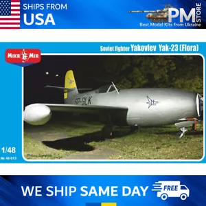 Mikro Mir 48-013 Jak-23 (Flora) sowjetischer Kämpfer Jakowlew Modellbausatz 1/48 - Bild 1 von 12