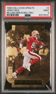 1996 Collector's Choice Update Record Breaking Trio Jerry Rice #3 PSA 9