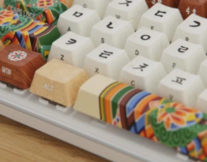 C.E.dot “Dancheong” White PBT Keycap Set – Compatible with mechanical keyboards - Picture 1 of 7