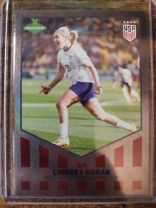 2024 Parkside 2023 USWNT Recap Lindsey Horan argento parallelo 5/10 SSP #17 - Foto 1 di 2