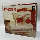 Vintage SINGER Lockstitch Kindernähmaschine Koffer,OVP Bedienungsanleitung