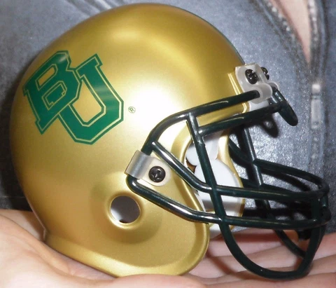 Baylor Bears Schutt Mini Jr Helmet Gold BIG XII 12 Cover