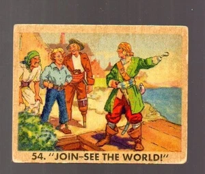 30er Jahre Piraten Bilder - Karte # 54 - Kaugummi, Inc. - Bild 1 von 2