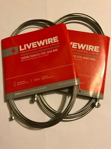 Stainless Steel Livewire Tandem Brake or Gear Inner Bike Cables 3.6m Long