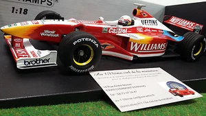 F1 WILLIAMS PROMOTIONAL SHOWCAR formule 1 ZANARDI 1999 1/18 MINICHAMPS 180990095 - Picture 1 of 5