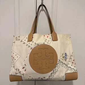 Bolso de Mano TORY BURCH Lona Cuero Blanco - Imagen 1 de 11