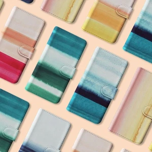 Personalisierte Handyhülle Wallet für iPhone 16 16e 15 14 Pro Max Modern Ombre - Bild 1 von 25