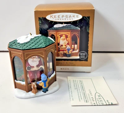 HALLMARK RECUERDO ADORNO MÁGICO VENIR A VER SANTA 1995 Foto 1 de 4